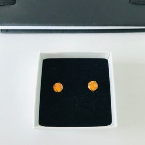 🌟sale⚡️Citrine Madeira sterling silver studs 6mm